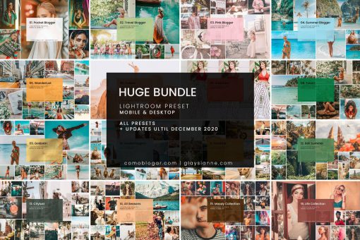 مجموعه پریست بمب ادیت HUGE Bundle Presets (108 Packs)